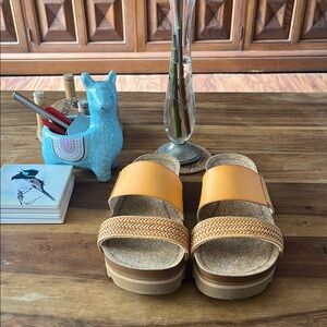 Reef Cork Sandals with Tan Accents